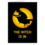 Happy Halloween Witch is in Greeting Card