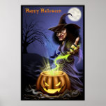Happy Halloween Witch poster posters
