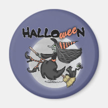 Happy HalloWEEn-Witch Says Wee Refrigerator Magnet