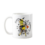 Happy Halloween Witchy Candy Corn Girl Swirls Mugs