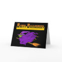 Happy Halloween with Purple Witch cards