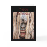 Happy Halloween with zombie monster cards