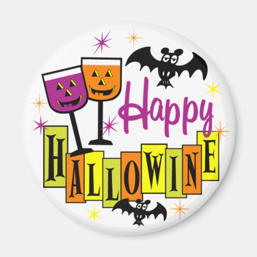 Happy Hallowine Magnets