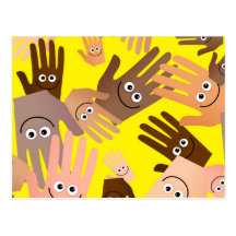 Happy Hands Wallpaper Post Cards