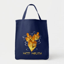 Happy Hanukka Dreidels Bag