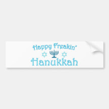 happy hanukkah bumper stickers
