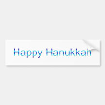 Happy Hanukkah Bumper Stickers