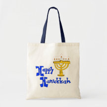 Happy Hanukkah Canvas Bag