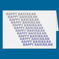Happy Hanukkah Card cards