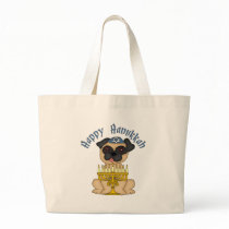 Happy Hanukkah Fawn Pug Bag