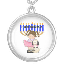 Happy Hanukkah Friends Personalized Necklace