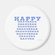 HAPPY HANUKKAH GIFT MAGNET