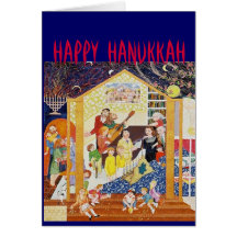 HAPPY HANUKKAH GREETING CARDS