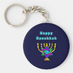 Happy Hanukkah Keychain
