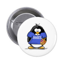 Happy Hanukkah Penguin Pin