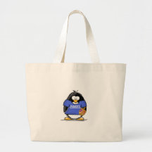 Happy Hanukkah Penguin Tote Bags