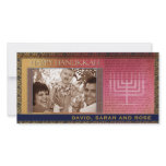 HAPPY HANUKKAH  Photo Greeting Card template photo cards