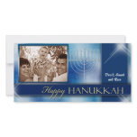 Happy Hanukkah Photo Greeting Card template photo cards