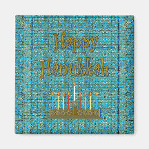 Happy Hanukkah Refrigerator Magnets