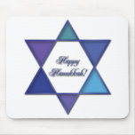 Happy Hanukkah Star of David Mousepad