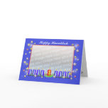 Happy Hanukkah Stars and Candles (photo frame) cards