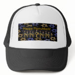 Happy Hanukkah! Trucker Mesh Hat Template