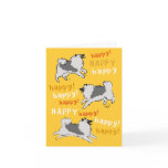 Happy Happy Keeshond cards