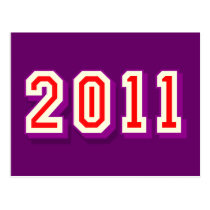Happy Happy New Year 2011 Logo gift postcards
