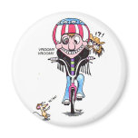 Happy Harry & Hooch (bikers?) Refrigerator Magnet