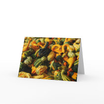 Happy Harvest Gourds Greeting Card