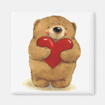 Happy Heart Bear Magnets