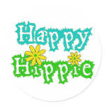 Happy Hippie stickers