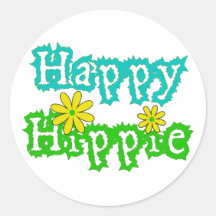 Happy Hippie Sticker