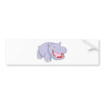 Happy Hippopotamus bumper stickers