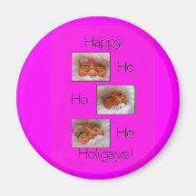 happy ho ho holigays gay x-mas magnet