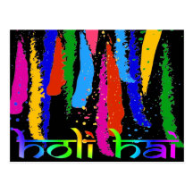 Happy Holi Greetings Post Cards