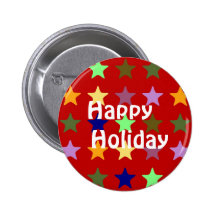 Happy Holiday Anstecknadelbutton