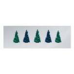 Happy Holiday Christmas Tree Tags Business Card Template