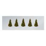 Happy Holiday Gold Christmas Tree Tags Business Card