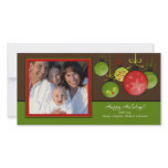 Happy Holiday Unique Christmas Oraments Photo Card photo cards