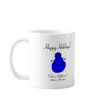 Happy Holidays Autism Awareness Coffee Mugs