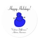Happy Holidays Autism Awareness stickers