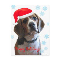 Happy Holidays Beagle Post Cards