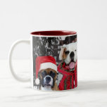 Happy Holidays Boxer Dogs mug