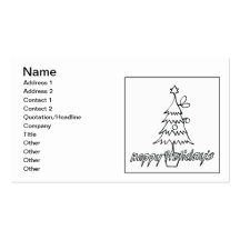 Happy Holidays Business Cards
