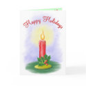 Happy Holidays Candle Card