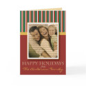 Happy Holidays Candy Cane Card