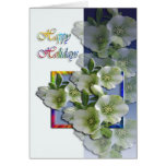 Happy Holidays Card - Hellebores