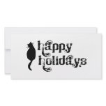 Happy Holidays Cat Silhouette photo cards