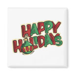 Happy Holidays Christmas Decoration magnets